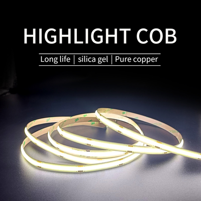 आउटडोर वाटरप्रूफ COB LED स्ट्रिप लाइट मोनोक्रोम COB LED फ्लेक्सिबल स्ट्रिप 5m/रोल